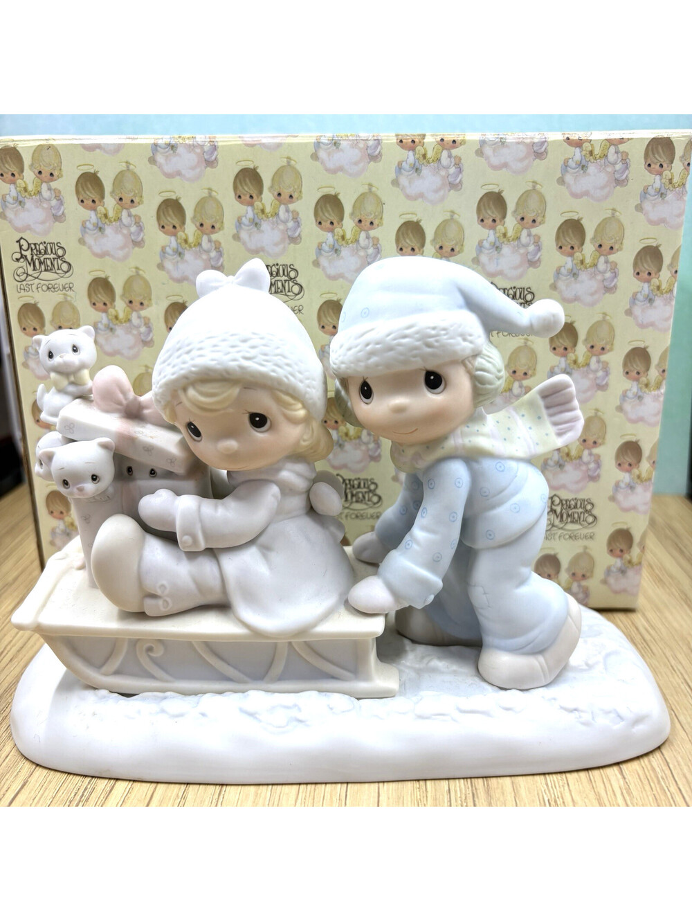 Precious Moments E-0501  “Sharing Our Season Together” Figurines-1983